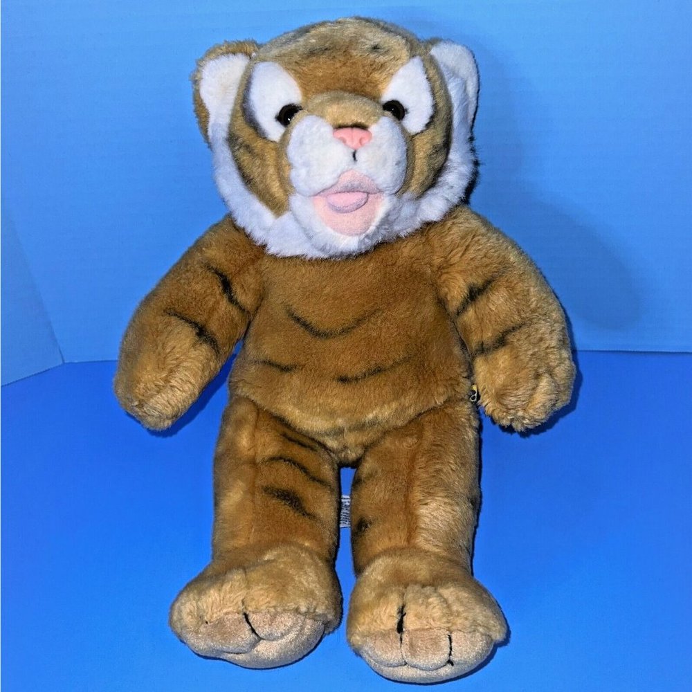 Build A Bear Orange Black Striped Tiger 16" Plush Bengal St. Louis Zoo Tush Tag
